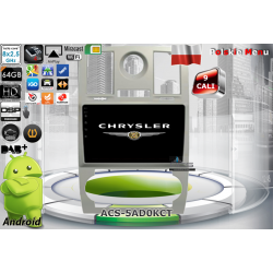 Radio dedykowane Chrysler 300 300C Aspen 9 Cali Android 10 CPU 8x2,5GHz Ram4GB Dysk64GB (Ram6GB+Dysk128GB*) DSP GPS Ekran HD MultiTouch OBD2 DVR DVBT